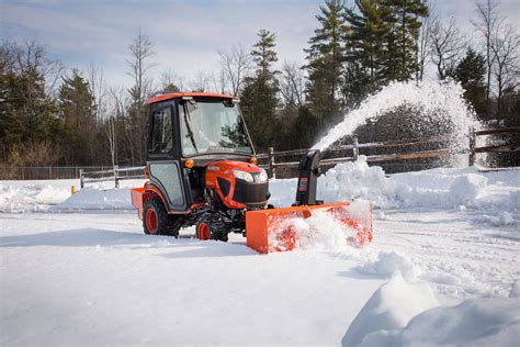 kubota skid steer with snow blower|snowblower attachment for kubota tractor.